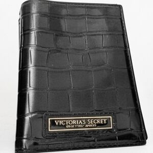 Nip luxury VS black midnight blue vegan croc passport cover